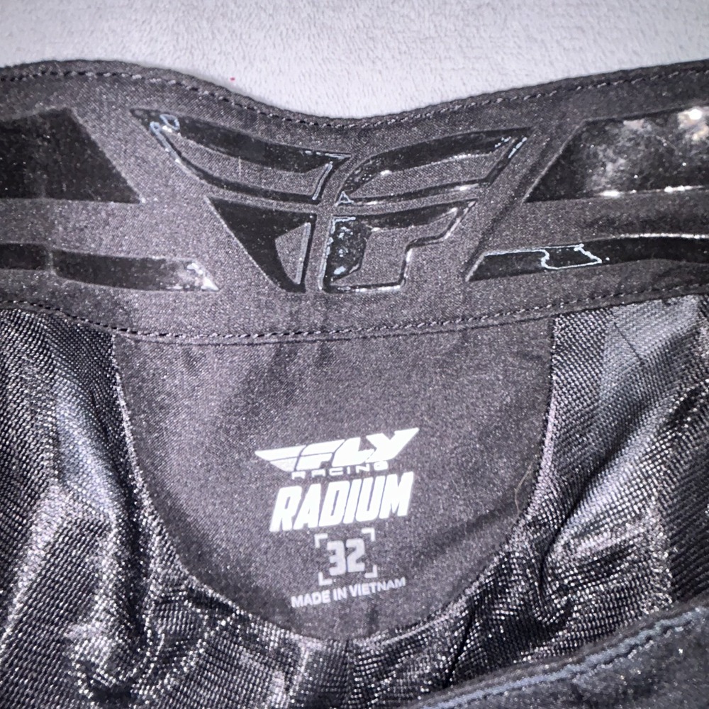 Fly Racing Radium Shorts 34 Black White - Picture 9 of 16